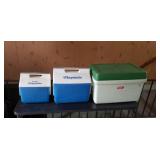Vintage Coleman cooler, playmate and little