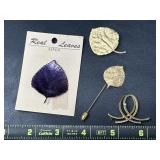 Leaf Pin, brooch