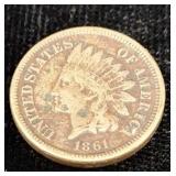 1861, Indian head penny