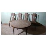 Mcm table w 5  chairs