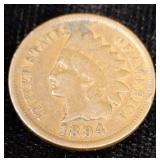 1894 Indian head cent penny