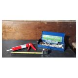 Tool box w content , caulking gun