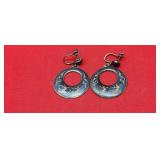 Siam Sterling Earrings 9.45g