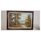 Signed Wall Art by Barry. 43x31 in