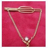 Vintage I & R CO Elk BPOE Masonic TIE Clip Clasp