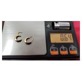 Earrings marked 14k.Gold. 64g