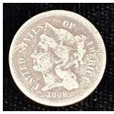 1869, 3 cent nickel