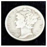1942 Mercury Dime