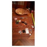 Earrings, lapels , stick pins , necklaces,