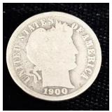 1900 S Barber Silver Dime