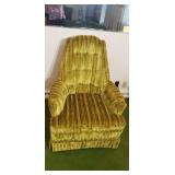 Riverside MCM velour green chair