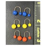 Unmarked Tested 14k. Gold Earrings 1.54 grams