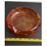 VINTAGE VIKING ORANGE PERSIMMON ASHTRAY OR CANDY
