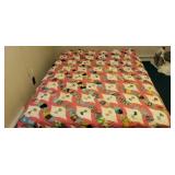 Quilt topper approx 78 x 86 inches, snake pattern