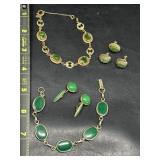 Amco 1/20 14k.g.f. Bracelet & Earrings, Cuff