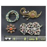 Rhinestone Brooches