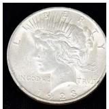 1928 peace silver dollar
