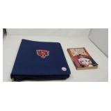 Bears binder w player pics, Dave Dravecky
