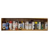 Shelf Full of spray paint