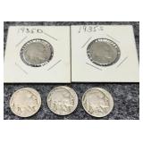 1934-1935 Buffalo Nickels