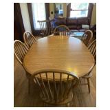 72? x 48? kitchen table and 6 chairs