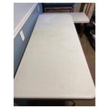 6ï¿½ x 29ï¿½ wide white fold up table