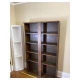 White corner shelf and 36ï¿½ w x 60ï¿½ t x 8ï¿½ deep