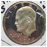 1971-S Eisenhower 40% Dollar unc.