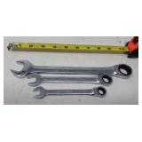 JD wrenches , rachet end 3/4 , 1/2 and 10mm