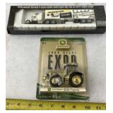 John Deere semi and 8320 tractor