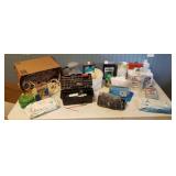 Car and paint supplies, rope