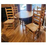 Antique Oak  Double Drop Leaf Gate Legs Spindle