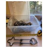 Tote with lid and challenge game pieces