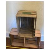 Two wooden crates