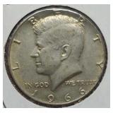 1966 Kennedy Half 40% Silver Dollar