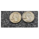 1961 & 1963 Washington Silver Quarter