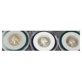 3-1776-1976 Bicentennial 40% Silver Quarters