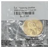 2005- Unc. Sacagawea $1.00 Coin
