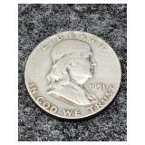 1951 Franklin Silver Half Dollar