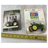 John Deere 8230 and "B? tractor scale models