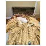 All curtains on bed only