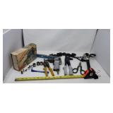 Impact wrench, block and tackle ?  , tin snips,