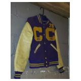 78 Vintage letter  Leather /wool jacket