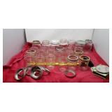 Pints, jelly jars , some ring and flats