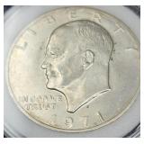 1971-S Eisenhower 40% Silver Dollar