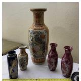 Japanese and made in China vases