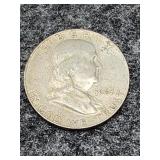 1963-D Franklin Half Silver Dollar