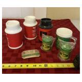 John Deere salt & pepper shakers and cups