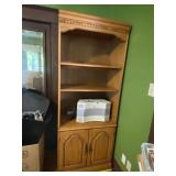 30ï¿½ w x 77ï¿½ tall x 16ï¿½ deep wood cabinet only.