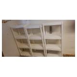 3 storage shelves 22 long